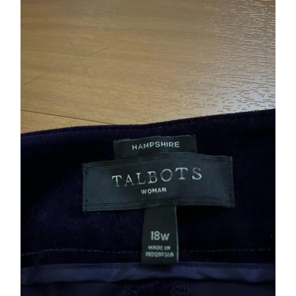 Womens Talbots Hampshire Velvet Purple Casual Pants - Picture 5 of 6
